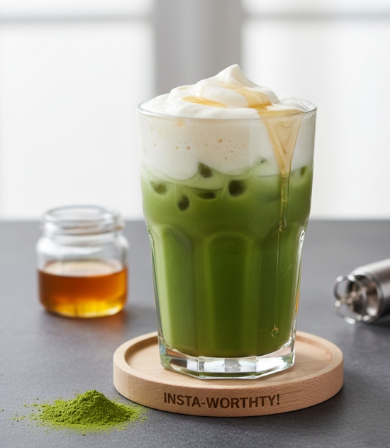  Honey Matcha Cold Foam