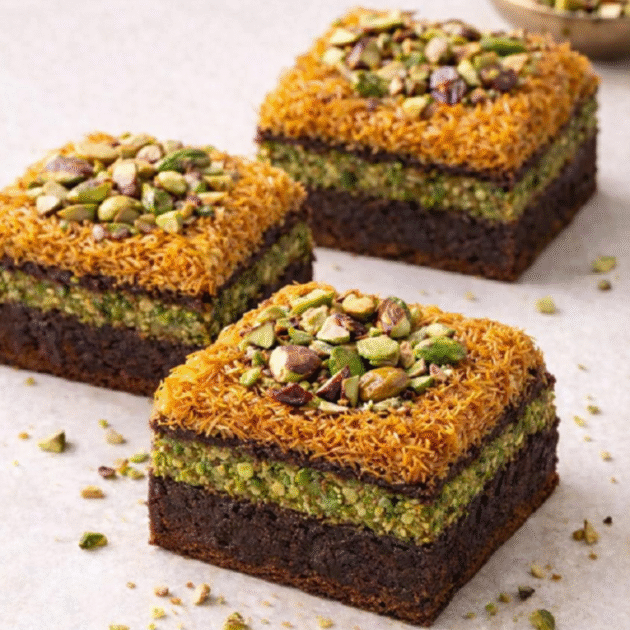 Dubai Kunafa brownies